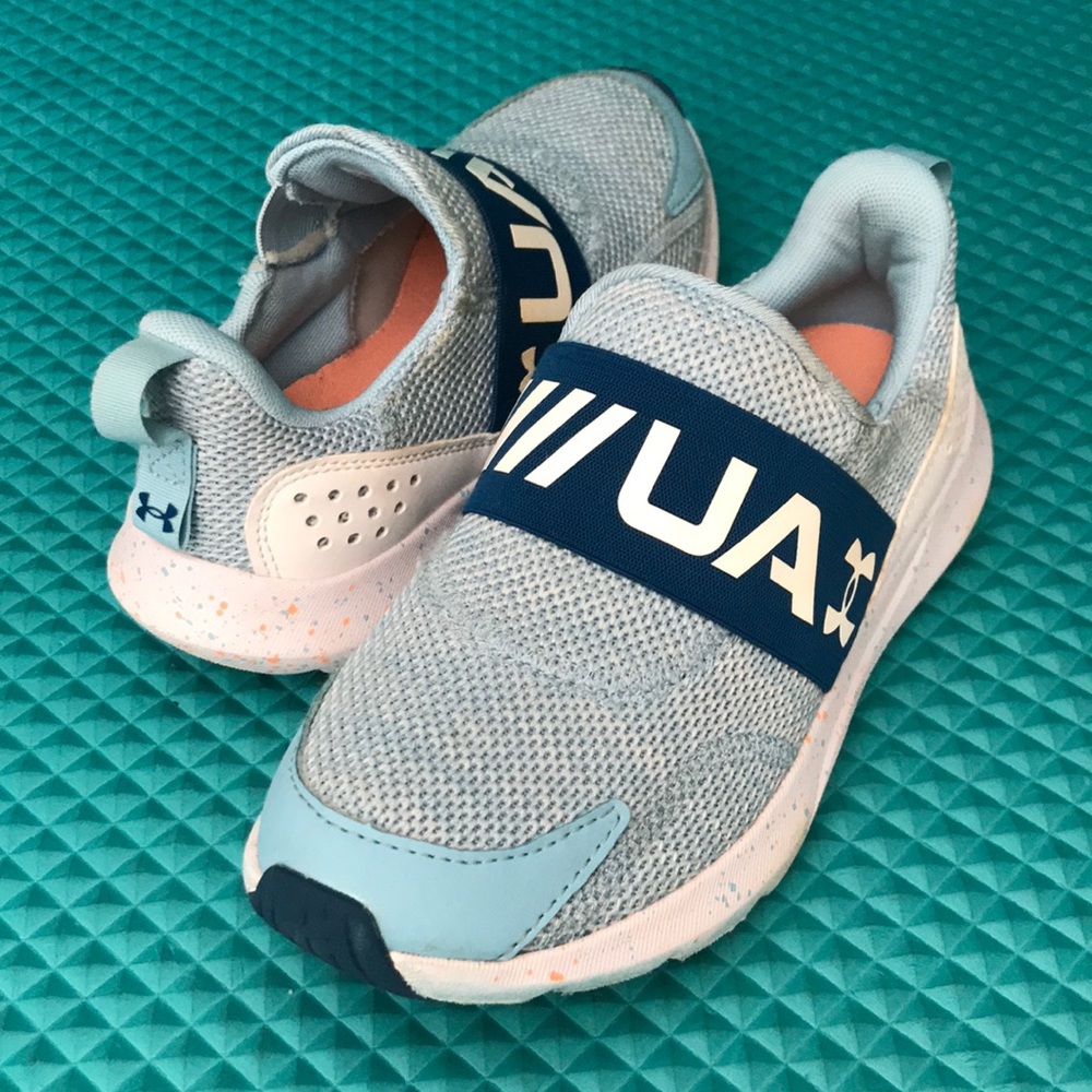 UNDER ARMOUR Big Boy's Blue Surge 3 Slip-On Sneakers | 4Y